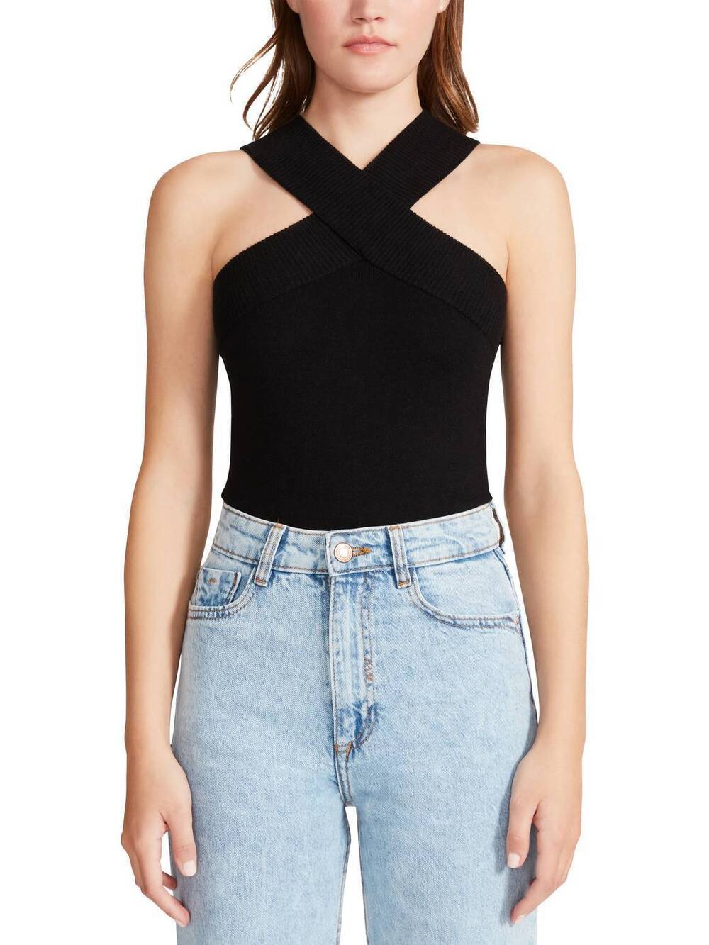 NEW BB DAKOTA top floor knit bodysuit in black